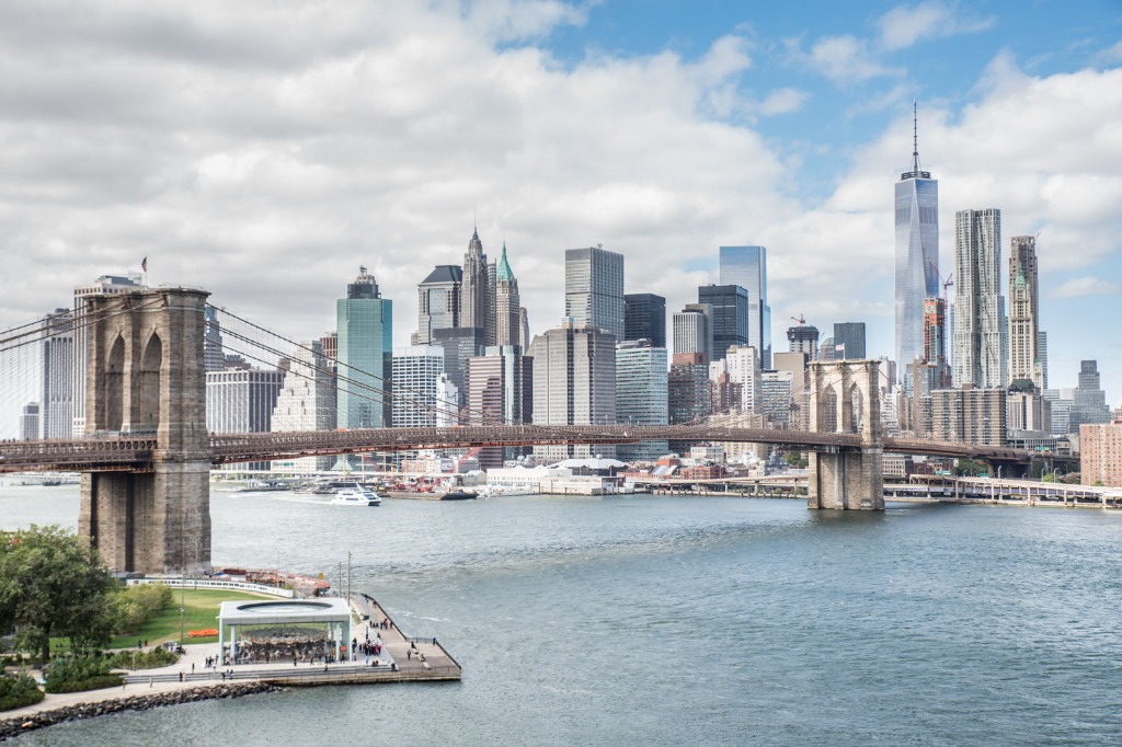 NYC Brooklyn Bridge and Skyline